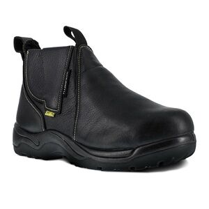 NIB Florsheim Work Hercules FE690 Black‎ Steel Toe Met Guard Boots Men 5/W 6.5-7